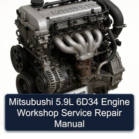 Mitsubushi 5.9L 6D34 Engine Workshop Service Repair Manual