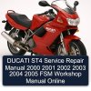 DUCATI ST4 Service Repair Manual 2000 2001 2002 2003 2004 2005 FSM Workshop Manual Online