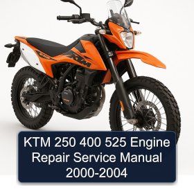 KTM 250 400 525 Engine Repair Service Manual 2000-2004