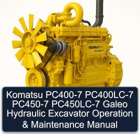 Komatsu PC400-7 PC400LC-7 PC450-7 PC450LC-7 Galeo Hydraulic Excavator Operation & Maintenance Manual
