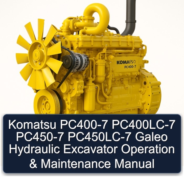 Komatsu PC400-7 PC400LC-7 PC450-7 PC450LC-7 Galeo Hydraulic Excavator Operation & Maintenance Manual