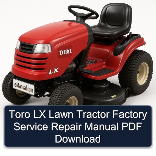 Toro LX Lawn Tractor Factory Service Repair Manual PDF Download