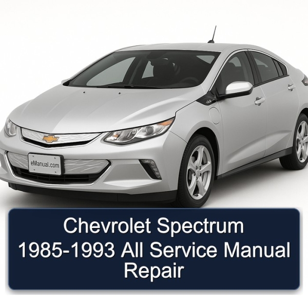 Chevrolet Spectrum 1985-1993 All Service Manual Repair