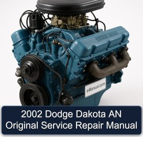2002 Dodge Dakota AN Original Service Repair Manual