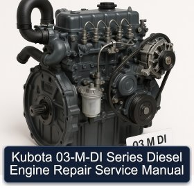 Kubota 03-M-DI Series Diesel Engine Repair Service Manual