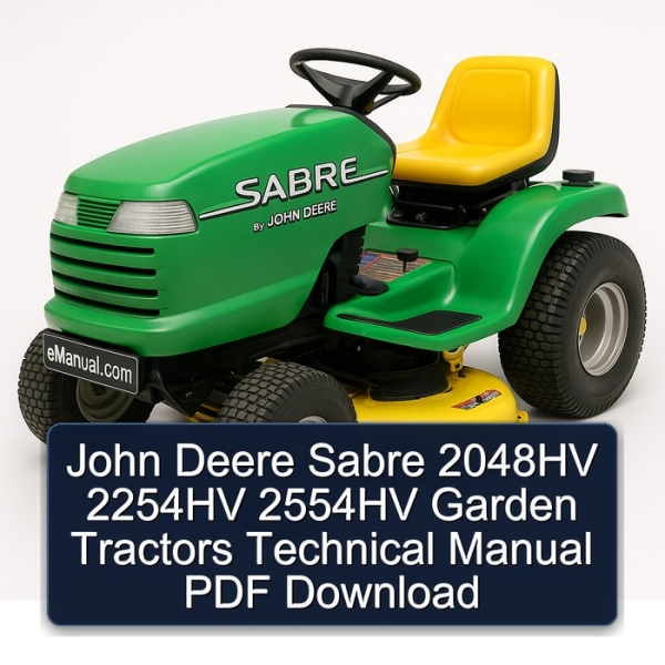 Handbuch für John Deere Sabre 2048HV, 2254HV, 2554HV Gartentraktoren (PDF)