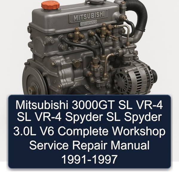 Mitsubishi 3000GT SL VR-4 SL VR-4 Spyder SL Spyder 3.0L V6 Complete Workshop Service Repair Manual 1991-1997