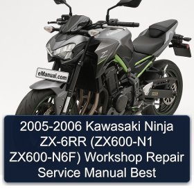2005-2006 Kawasaki Ninja ZX-6RR (ZX600-N1 ZX600-N6F) Workshop Repair Service Manual Best