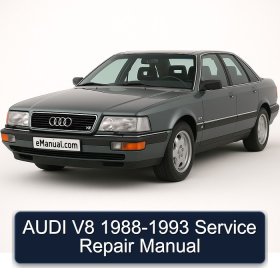 AUDI V8 1988-1993 Service Repair Manual