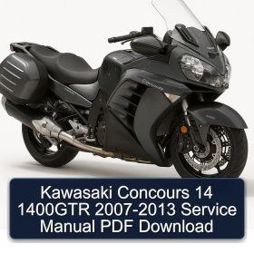 Kawasaki Concours 14 1400GTR 2007-2013 Service Manual PDF Download