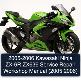 2005-2006 Kawasaki Ninja ZX-6R ZX636 Service Repair Workshop Manual (2005 2006)
