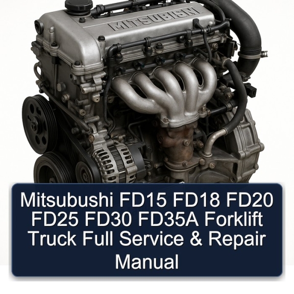Mitsubushi FD15 FD18 FD20 FD25 FD30 FD35A Forklift Truck Full Service & Repair Manual