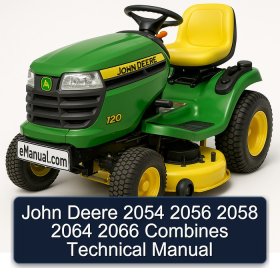 John Deere 2054 2056 2058 2064 2066 Combines Technical Manual