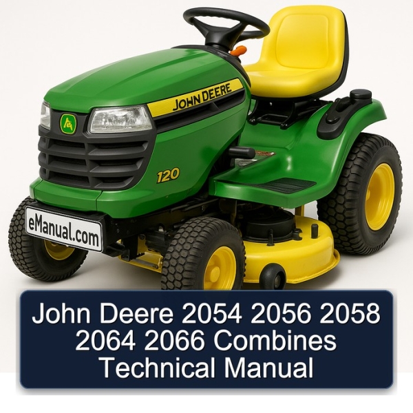John Deere 2054 2056 2058 2064 2066 Combines Technical Manual