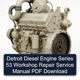 Detroit Diesel Engine Series 53 Workshop Repair Service Manual PDF Download