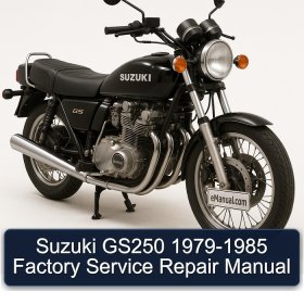 Suzuki GS250 1979-1985 Factory Service Repair Manual