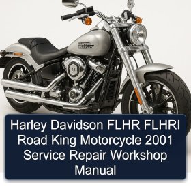 Harley Davidson FLHR FLHRI Road King Motorcycle 2001 Service Repair Workshop Manual