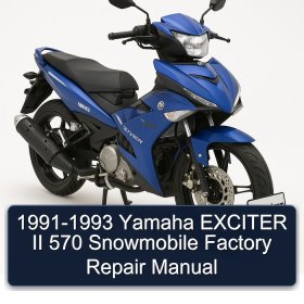 1991-1993 Yamaha EXCITER II 570 Snowmobile Factory Repair Manual