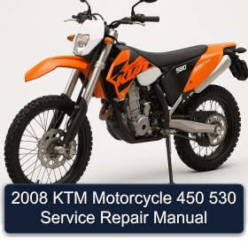 2008 KTM Motorcycle 450 530 Service Repair Manual