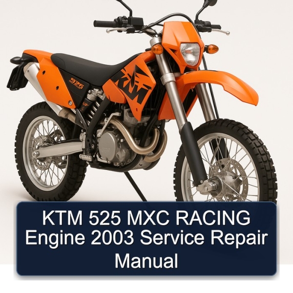 KTM 525 MXC RACING Engine 2003 Service Repair Manual