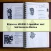 Komatsu WA300-1 operation and maintenance Manual
