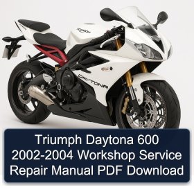 Triumph Daytona 600 2002-2004 Workshop Service Repair Manual PDF Download