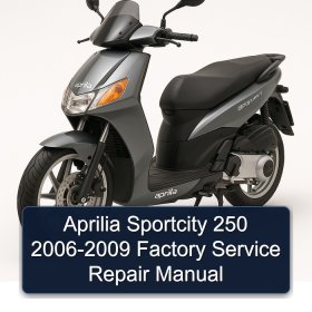 Aprilia Sportcity 250 2006-2009 Factory Service Repair Manual
