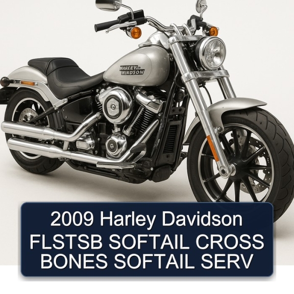 2009 Harley Davidson FLSTSB SOFTAIL CROSS BONES SOFTAIL SERV