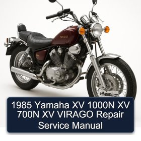 1985 Yamaha XV 1000N XV 700N XV VIRAGO Repair Service Manual