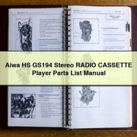 Manual de Partes, Radio Cassette Estéreo Aiwa HS GS194