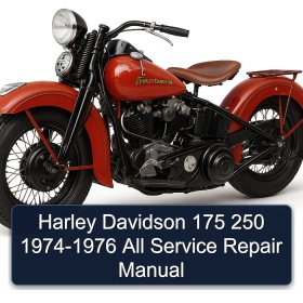 Harley Davidson 175 250 1974-1976 All Service Repair Manual