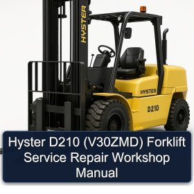 Hyster D210 (V30ZMD) Forklift Service Repair Workshop Manual