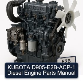 KUBOTA D905-E2B-ACP-1 Diesel Engine Parts Manual