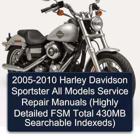 2005-2010 Harley Davidson Sportster All Models Service Repair Manuals (Highly Detailed FSM Total 430MB Searchable Indexeds)