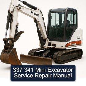 337 341 Mini Excavator Service Repair Manual