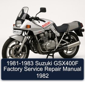1981-1983 Suzuki GSX400F Factory Service Repair Manual 1982