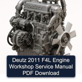 Deutz 2011 F4L Engine Workshop Service Manual PDF Download