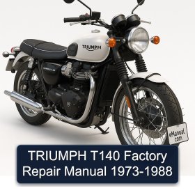TRIUMPH T140 Factory Repair Manual 1973-1988