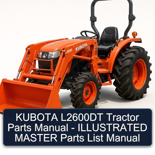 KUBOTA L2600DT Tractor Parts Manual - ILLUSTRATED MASTER Parts List Manual