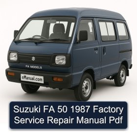 Suzuki FA 50 1987 Factory Service Repair Manual Pdf