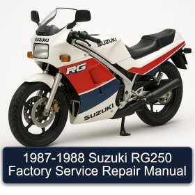 1987-1988 Suzuki RG250 Factory Service Repair Manual