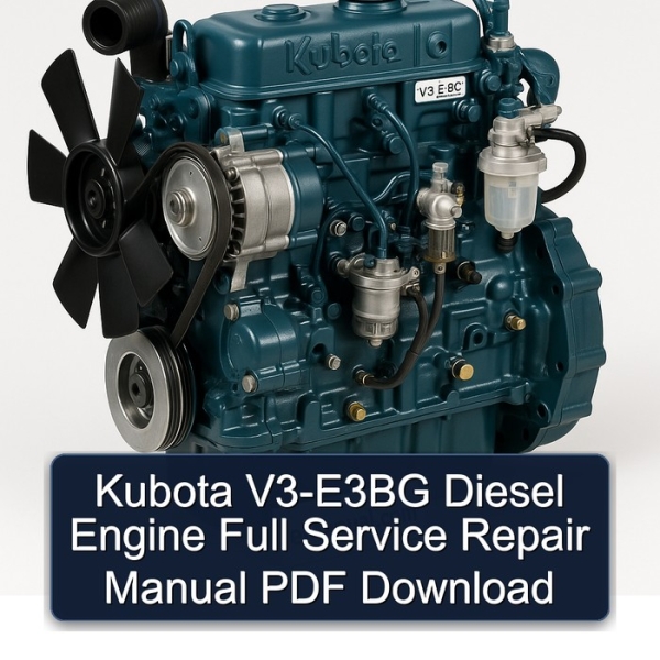 Kubota V3-E3BG Diesel Engine Full Service Repair Manual PDF Download