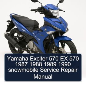 Yamaha Exciter 570 EX 570 1987 1988 1989 1990 snowmobile Service Repair Manual