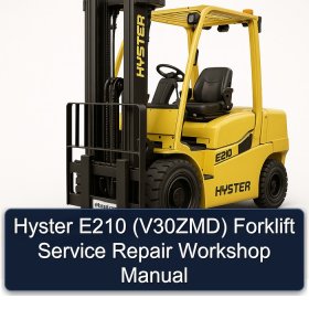 Hyster E210 (V30ZMD) Forklift Service Repair Workshop Manual