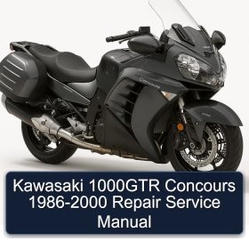 Kawasaki 1000GTR Concours 1986-2000 Repair Service Manual