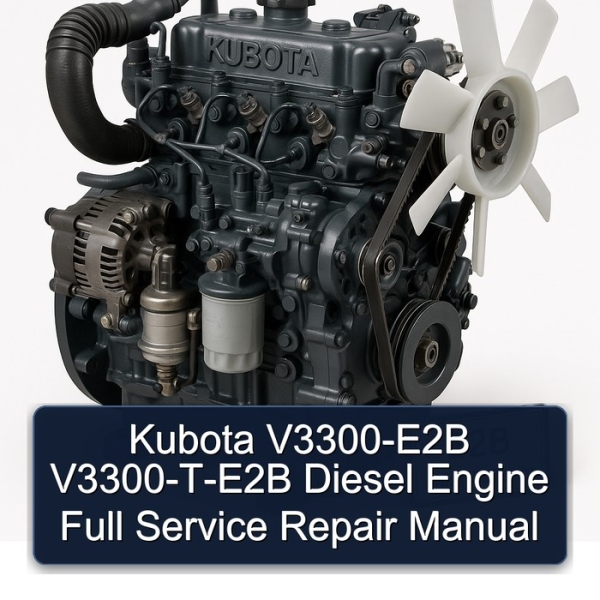 Kubota V3300-E2B V3300-T-E2B Diesel Engine Full Service Repair Manual