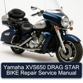 Yamaha XVS650 DRAG STAR BIKE Repair Service Manual