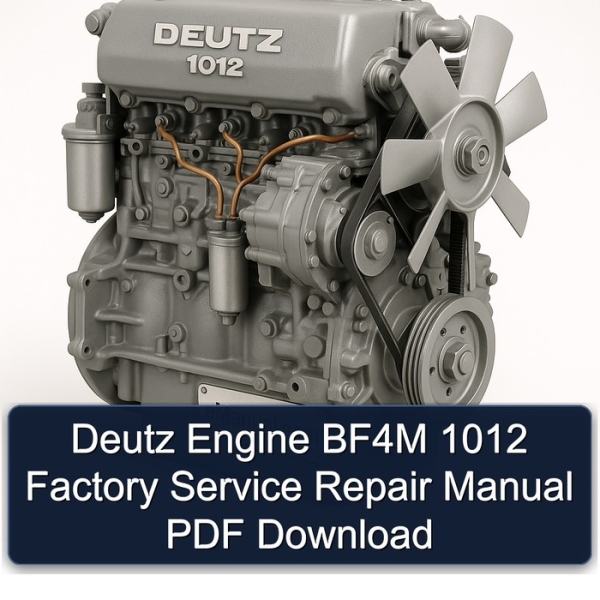 Deutz Engine BF4M 1012 Factory Service Repair Manual PDF Download