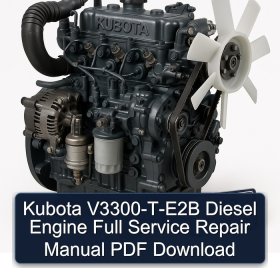 Kubota V3300-T-E2B Diesel Engine Full Service Repair Manual PDF Download