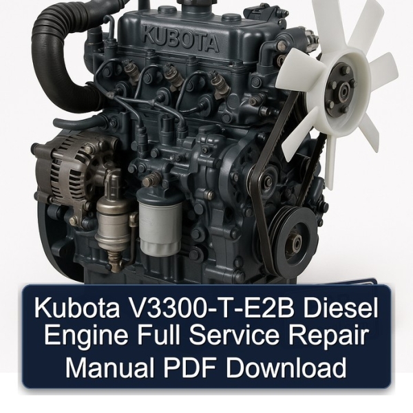 Kubota V3300-T-E2B Diesel Engine Full Service Repair Manual PDF Download